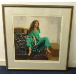 Robert Lenkiewicz (1941-2002), 'Painter with Anna', limited edition signed print No.101/195,