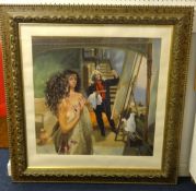 Robert Lenkiewicz (1941-2002), 'Painter with Anna, St Antony Theme' (Reflections), signed and titled