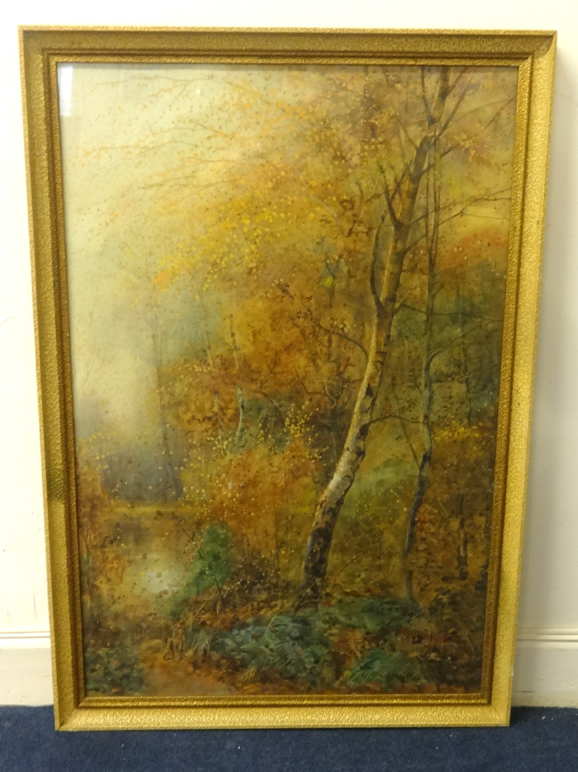 William Widgery (1822-1893), watercolour, 'Woodland Scene', 70cm x 47cm. - Image 2 of 2