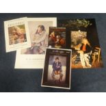 Robert Lenkiewicz memorabilia including exhibition posters 'Vagrancy' and 'Landscapes'.