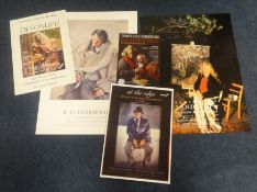 Robert Lenkiewicz memorabilia including exhibition posters 'Vagrancy' and 'Landscapes'.