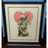 J.J.Adams (born 1978-) signed limited edition print 'Cupid' No 12/195