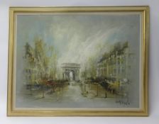 Ben Maile (1922-2017), oil on canvas, signed, 'Arc De Triomphe', 90cm x 120cm.