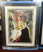J.J.Adams (born 1978-) signed limited edition print 'The Queens Coronation'. 63/90