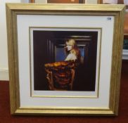 Robert Lenkiewicz (1941-2002), 'Fiorella', signed limited edition print No.50/450, with