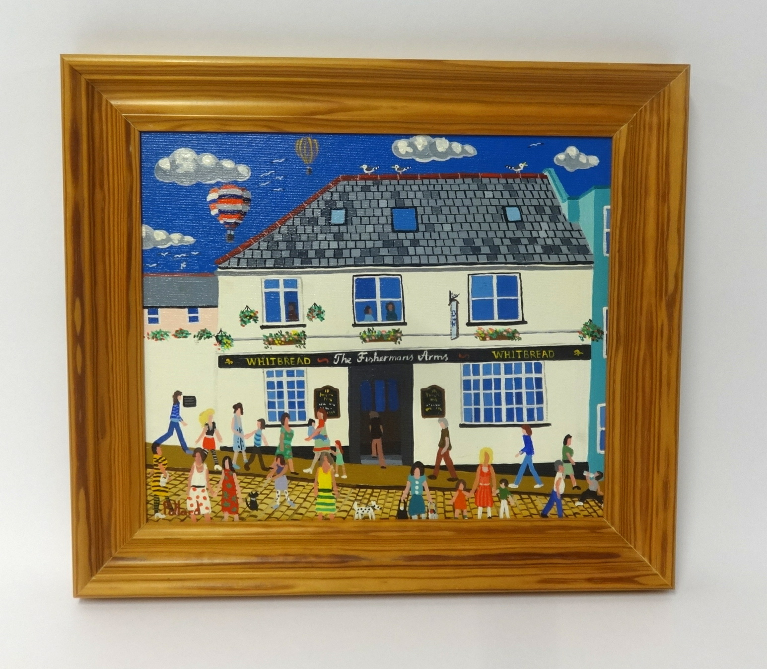 Brian Pollard, acrylic on board, 'The Fisherman's Arms', August 1988, 26cm x 30cm, Provenance;