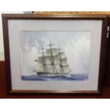 Paul Deacon, two watercolours, 'Sailing Boats', 28cm x 37cm (2).