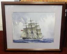 Paul Deacon, two watercolours, 'Sailing Boats', 28cm x 37cm (2).