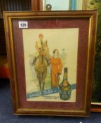Of advertising interest, a W.Anderson and Son racing VAT69 whisky advert 28cm x 20cm.