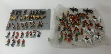 Britains, Britains Soldiers, Collection of Gordon Highlanders, Horse back Figures and Royal Marine