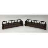 A pair 20th century rosewood book stands,