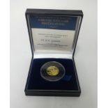 London Mint, Crown Jewels Gold Proof Coin, 24ct gold, with coat of arms of Sierre Leone, set with