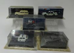 A collection of 007 model cars approx 52, also with a large collection of 007 magazines, approx