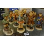 Goebel, Hummel, a collection of eight figures including larger size all boxed, list available, circa