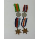 A set of four WW II medals awarded to 2737430 Lieutenant Corporal H.L.Green, comprising 39/45