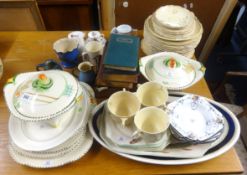 Quantity of ceramics including Woods Ivory 1930's dinner service.