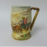 Royal Winton, musical jug, Gypsy Caravan. Height 20cm..