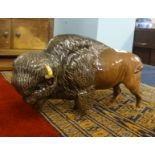 A Beswick model of a buffalo