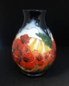Moorcroft, a modern baluster shaped vase, 'Forever England', circa 2013, height 15cm, boxed.
