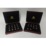 London Mint, The Worlds Finest Gold Miniatures Collection, twenty eight coins, with album of