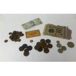 A large collection of various general world coins and some notes (detailed list available).