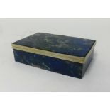 A rectangular Lapis lazuli trinket box.