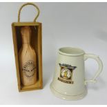 Whitbread, a large tankard together with a Whitbread new bottle of celebration ale 1992 in box (2).