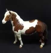 Beswick, Pinto Pony No.1373, first version brown/white, skewbald, gloss, 16cm high, boxed.