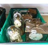 Three dome cased anniversary clocks also four similar Koma and Schutz clocks (7).