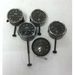 Five vintage dash board clocks including Jaeger (5).