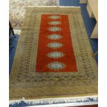 Pattern floor rug, length 202cm and width 120cm