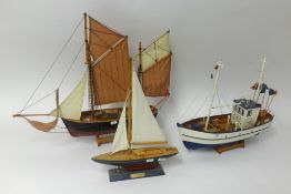 Three modern boat models (3)