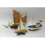 Three modern boat models (3)