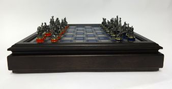 The Battle of Waterloo, Commemorative chess set, issued by Franklin Mint.
