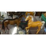 Two Beswick horses including 'Palomino'.