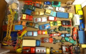A quantity of Corgi toys including Lotus and other racing cars and James Bond Aston Martin and other