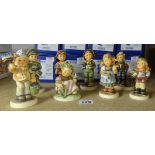 Goebel, Hummel, a collection of eight figures including Hummel Club exclusive, all boxed, list