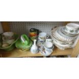 Various Carlton Ware, other Victorian and later porcelain part dinner ware, Wedgwood Jasper ware
