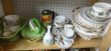 Various Carlton Ware, other Victorian and later porcelain part dinner ware, Wedgwood Jasper ware