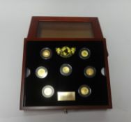London Mint, The Magnificent Seven Collection of gold coins, limited edition number 0363/2000,