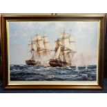 Five marine prints after Montague Dawson including 'Racing Home' (5).