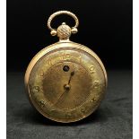 A 18ct gold dial wind pocket watch, the verge movement stamped 'London 52375', diamond end stone,