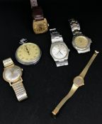A mixed collection of watches including Avia gents 9ct gold and stainless, Rotary, Sekonda and