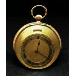 An 18ct offset dial pocket watch, the back plate stamped 44383 and 42032 and inscribed 'Guyerder