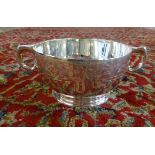 Mappin & Webb, a modern Sterling silver, sugar bowl, with a border decoration, approx 6.60oz.