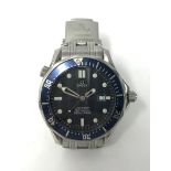Omega, Seamaster, a gents stainless steel Professional wristwatch with box, outer box and papers,