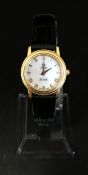 Omega, De Ville, a ladies gold wristwatch with box, outer box and papers, warranty dated 2011, Watch