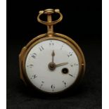 A 18ct gold miniature pendant pocket watch, inscribed In Lived?, London, chased verge movement No.