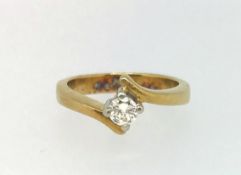 An 18ct diamond solitaire ring.