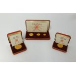 GOLD COINS Oman, Qabus bin Sa'id (1970 - ), gold Omani Rial, (1974), in original red presentation